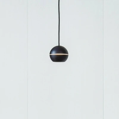 Afbeelding van Lucande Hanglampen 1licht Aluminium H: 10.5 cm zandzwart Inclusief lichtbron