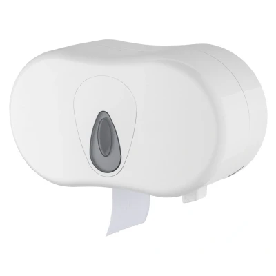 Afbeelding van PlastiQline 2 rols toiletrolhouder (standaard) PQTMDuo wit