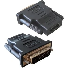 Afbeelding van Techly DVI D HDMI M/F Zwart kabeladapter/verloopstukje [IADAP F]