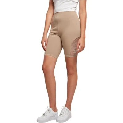 Afbeelding van Urban Classics Inset Cycle Shorts, Dames, Maat: XXL, Softtaupe