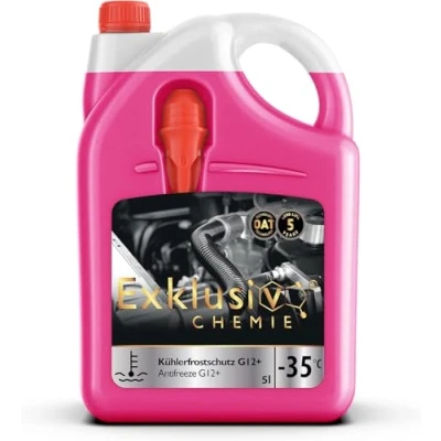 Afbeelding van Exklusiv Chemie 5 liter G12+ Radiator Antivries jaar Koelvloeistof auto tot 35 G12 Klaar voor gebruik Langdurige bescherming van motoronderdelen