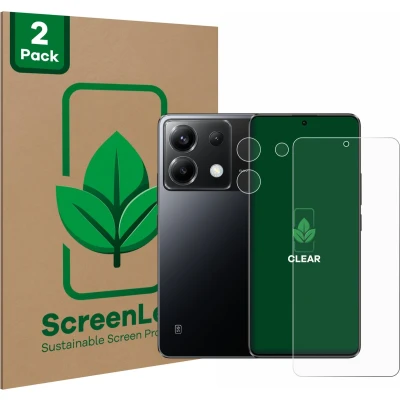 Afbeelding van ScreenLeaf Screenprotector voor Xiaomi Poco X6 (Voor+Camera) Duurzame schermbescherming Folie Beschermfolie transparant (2 Stuks)