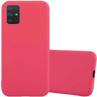 Afbeelding van Cadorabo Hoesje geschikt voor Samsung Galaxy A51 4G / M40s in CANDY ROOD Beschermhoes gemaakt van flexibel TPU silicone Case Cover
