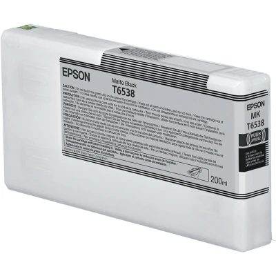 Afbeelding van Epson C13T653800 T6538 Inktcartridge zwart mat
