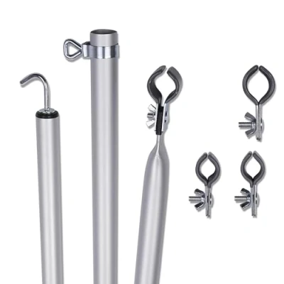 Afbeelding van your GEAR Roof Pole Set 2 x telescopische dakhaakstangen, aluminium dakstang 230 325 cm