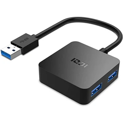 Afbeelding van ICZI USB Hub, Hub 3.0 voor 5Gb/s Splitter, Multi pc/computer, compatibel met Windows XP/Vista/7/8/10, Mac OS, Linux
