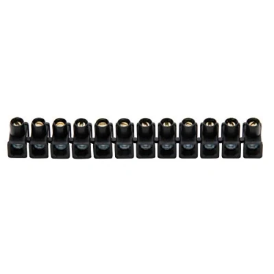 Afbeelding van Kroonstrip 4 6 mm² 12 polig zwart 2 stuks