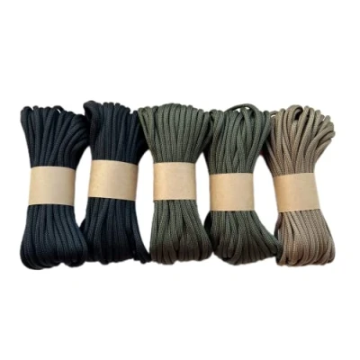 Afbeelding van EDCX 4 mm nylon Paracord 550 (15, 30, 50, 100 en 300 m) Type III, 100% touw Basic Set (5x10m)