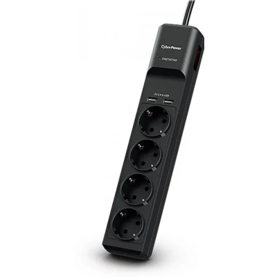 Afbeelding van CyberPower Prof. 4xschuko/2xUSB overspanningsbeveil.P0420SUD0 DE