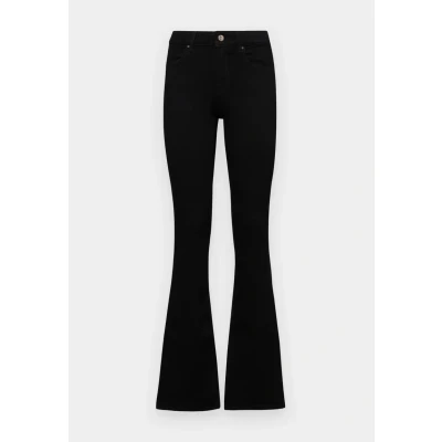 Afbeelding van ONLY Onlblush MID Flared Bootcut jeans, Dames, Maat: XSx30, Black denim