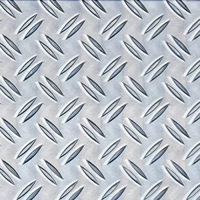 Afbeelding van Alberts 466695 structuurplaat ribbel reliëf aluminium, naturel 120 x 1000 1,5 mm