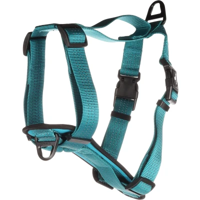 Afbeelding van &quot;Hondentuig Zorba Turquoise: Comfortabel, Stijlvol &amp; Duurzaam&quot; Blauw / L Hals 45 68cm I Borst 64 82cm