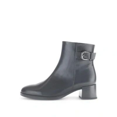 Afbeelding van Gabor Comfort Korte laarzen, Dames, Maat: 42.5, Schwarz Leer