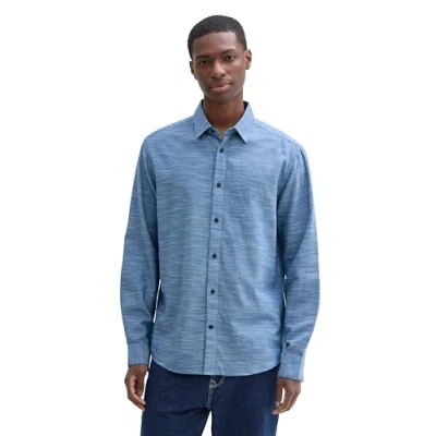 Afbeelding van TOM Tailor Overhemd, Heren, Maat: Medium, Blue horizontal structure