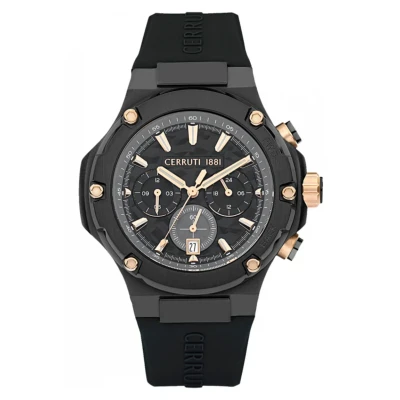 Afbeelding van Cerruti 1881 Chronograaf, Heren, Maat: One Size, Noir
