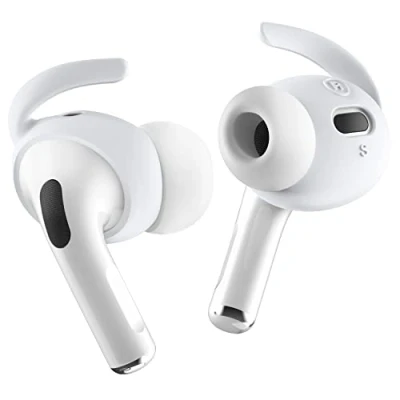 Afbeelding van elago [4 Paar] Oorhaken Deksels Compatibel met AirPods Pro 2 Comfortabele en Veilige Pasvorm, Verbeterde Geluidskwaliteit, 2e Generatie (Nachtgloed Blauw)