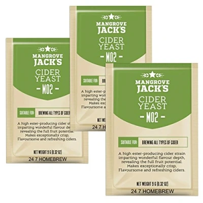 Afbeelding van 3x Mangrove Jack&#039;s Gist Cider M02 Craft Series 9g traktaties 23L