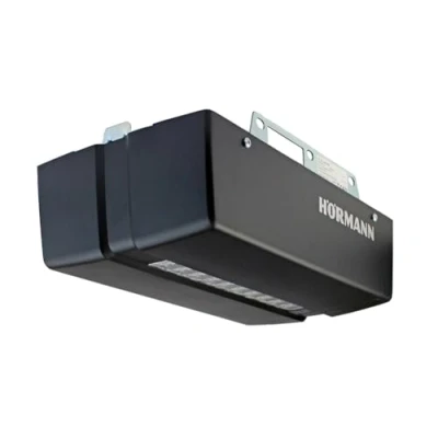 Afbeelding van Hörmann Garagedeuraandrijving Pro Matic Serie 4 (poortopener inclusief handzender HSE 4, aansluitkabel, poortbreedte 5000 mm/torbladoppervlak max. 11,25 m²) 4510293, zwart