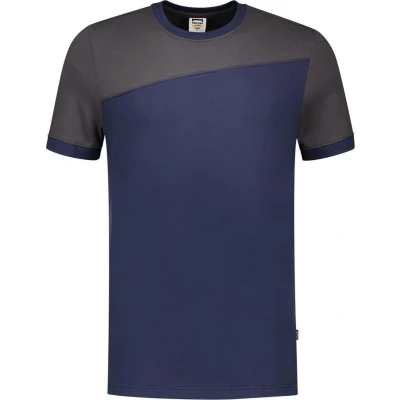 Afbeelding van Tricorp T shirt Bicolor Naden 102006 Ink / Donkergrijs Maat 4XL