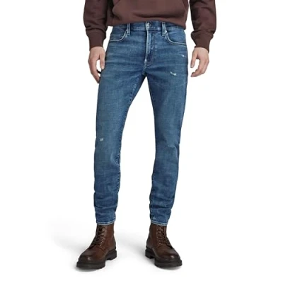 Afbeelding van G Star Raw heren Jeans Revend FWD Skinny Jeans, Blauw (Antiek Vervagen Orinoco Blue Destroyed D20071 c051 g120), 40W / 36L