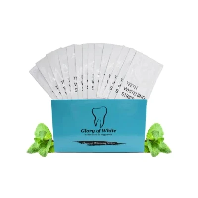 Afbeelding van Glory of White Professionele Tandenbleek Strips 28 Teeth Whitening Wittere Tanden Zonder Peroxide Bleken Dierproefvrij