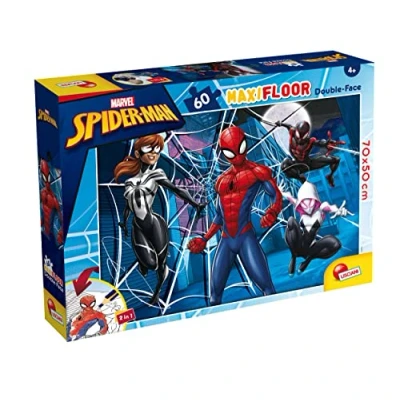 Afbeelding van LISCIANI MARVEL SPIDERMAN Puzzel Maxifloor voor Kinderen vanaf 4 Jaar 70x50cm Achterzijde om in te Kleuren Educatief Spel Stimuleert Creativiteit Gemaakt Italië