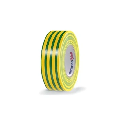 Afbeelding van HellermannTyton HelaTape Flex 15 710 00106 Isolatietape Groen, Geel (l x b) 10 m mm 1 stuk(s)