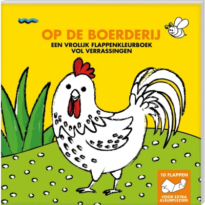Afbeelding van Image books kleurboek met flappen op de boerderij