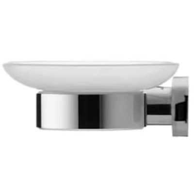 Afbeelding van Duravit, Zeepdispenser + Zeepbakje, Zeephouder D CODE met schaal links chroom