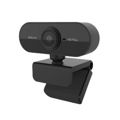 Afbeelding van USB webcam met Microfoon, 360 Graden Rotatie, 1080P Computer webcam, voor Videoconferentie, Desktop pc (BLACK)