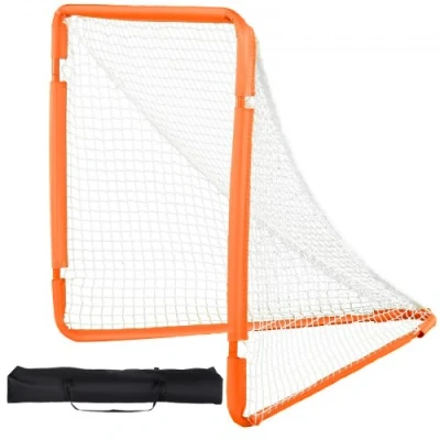 Afbeelding van VEVOR Lacrossedoel, 4&#039; x Lacrossenet voor kleine kinderen, Opvouwbaar draagbaar Lacrossedoel met draagtas, Achtertuintrainingsapparatuur ijzeren frame, Snelle en eenvoudige installatie, Perfect de jeugd
