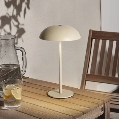 Afbeelding van Arcchio Terraslampen met touchdimmer 1licht Ijzer, plastic H: 9.5 cm beige Inclusief lichtbron
