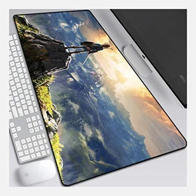 Afbeelding van muismat Legende van Zelda Speed Gaming XXL 900 x 400mm groot formaat 3mm dikke voet Perfecte precisie en snelheid, G