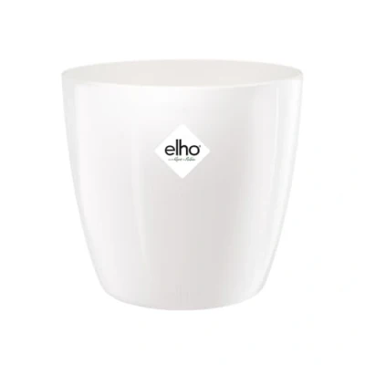 Afbeelding van Bloempot Brussels diamond rond 16 cm wit elho