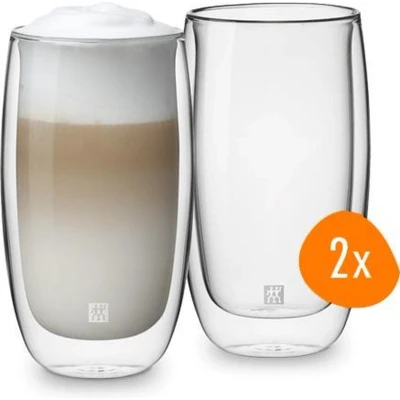 Afbeelding van Zwilling Sorrento Dubbelwandig Latte Macchiato Glas 350 ml 2 stuks