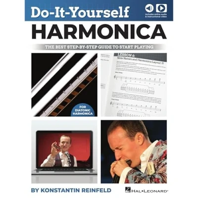 Afbeelding van Do It Yourself Harmonica: The Best Step By Guide to Start Playing Book with Online Audio and Instructional Videos