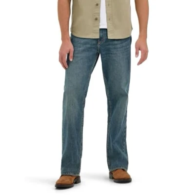 Afbeelding van Wrangler Heren Free to Stretch Relaxed Fit Jean, Grijze Tint, 36W x 32L