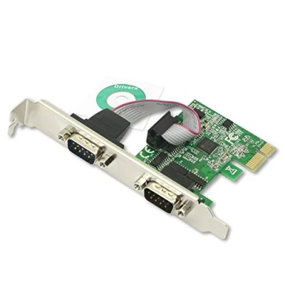 Afbeelding van CERRXIAN 2 poorts RS232 PCI Express seriële kaart DB9 Dual Channel 16C1050 UART poort PCIe uitbreidingskaart