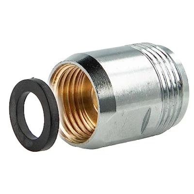 Afbeelding van tecuro Opname adapter voor uitlopen op armaturen 1/2 IG x 3/4 AG