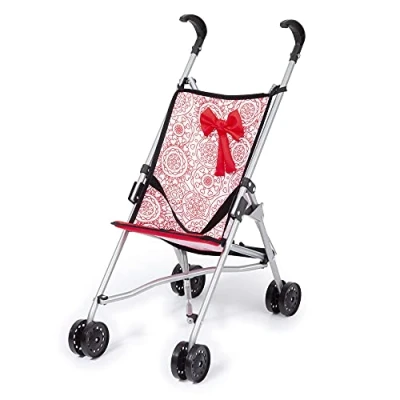 Afbeelding van Poppenwagen Reig Paraplu Wit Rood Prinses