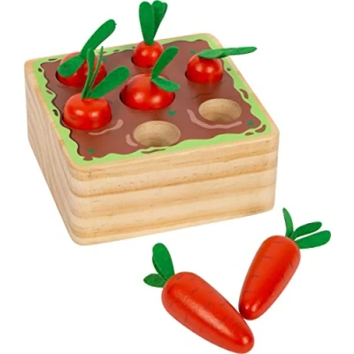 Afbeelding van Small Foot Houten Wortel Vormenspel 8dlg