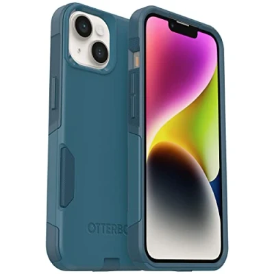 Afbeelding van OtterBox COMMUTER SERIE voor iPhone 14 &amp; 13 NIET BLAUW (Blauw), Polycarbonaat, Compatibel met draadloos opladen