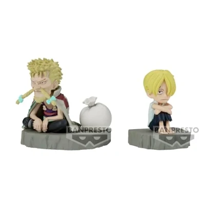 Afbeelding van One Piece Banpresto World Collectable Figure Log Stories Sanji and Zeff Verzamelfiguren meerkleurig