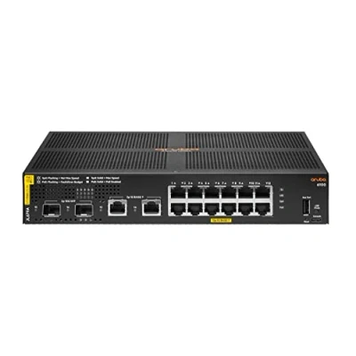 Afbeelding van HPE Aruba 6100 Switch 12G CL4 2SFP+ 139W Europe, zwart (JL679AABB)