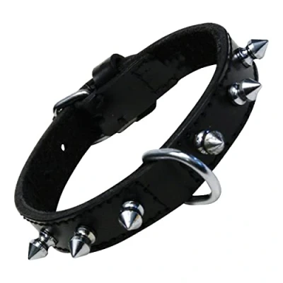 Afbeelding van Dog collar Gloria Black Spikes (45 cm)