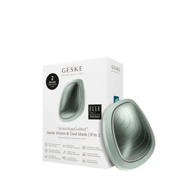 Afbeelding van GESKE SmartAppGuided™ Sonic Warm &amp; Cool Mask 9 in 1 Beauty LED gezichtsmasker Volledig spectrum en roodlichttherapie Warmte Koeling Verhoogde inname van gezichtsverzorging