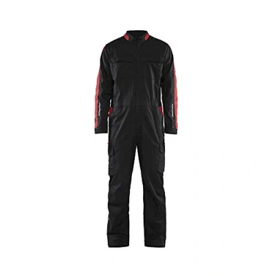 Afbeelding van Blaklader Industrie overall stretch 6144 1832 Zwart/Rood C56