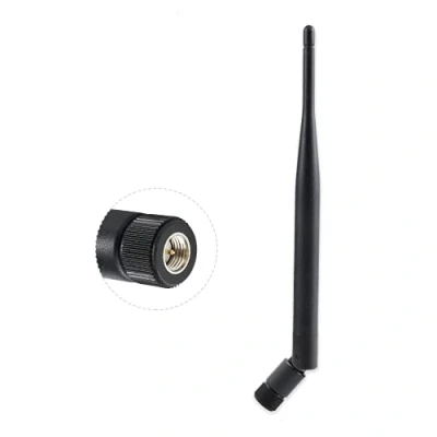 Afbeelding van Vecys wifi antenne 2,4 GHz 5dBi SMA stekkeradapter Zwarte omnidirectionele voor binnenshuis
