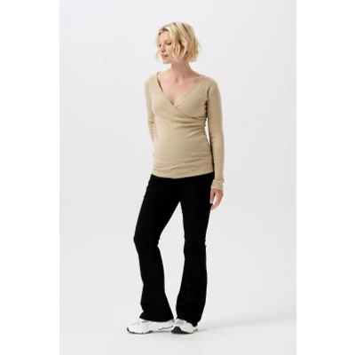 Afbeelding van Zwangerschapsbroek Casual broek flared Senna Black 28