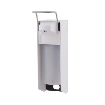 Afbeelding van MediQo line zeepdispenser 500ml korte bedieningsbeugel MQ05P wit